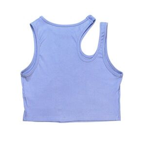 SHEIN Ribbed Asymmetrical Cutout Crop Tank Top | Size Medium